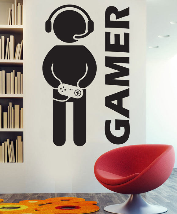 Gamer Wandaufkleber Für Kinderzimmer PVC Antistatisch 50x79 cm - Hobbyfy