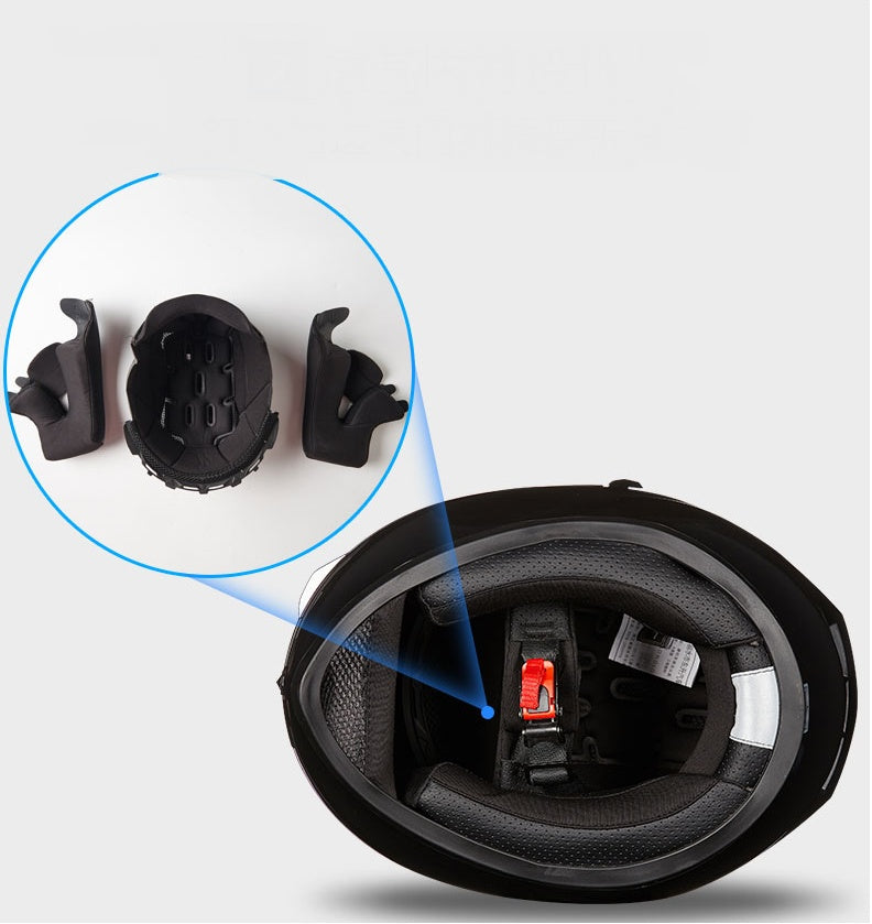Unisex Motorradhelm Doppelvisier Anti Beschlag Vollvisier - Hobbyfy