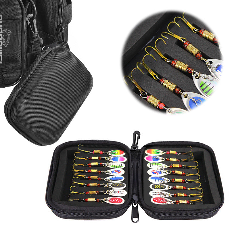 Kompakt Fishing Ködertasche Mit Fliegenhaken Set 16x11x5 cm - Hobbyfy