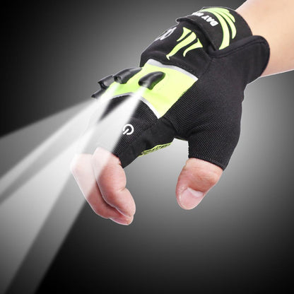 Fingerlose Outdoor Rad Handschuhe Robuster Griff und Licht - Hobbyfy