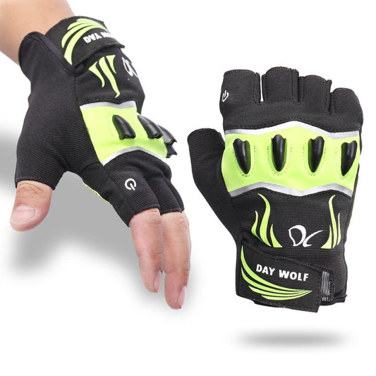 Fingerlose Outdoor Rad Handschuhe Robuster Griff und Licht - Hobbyfy