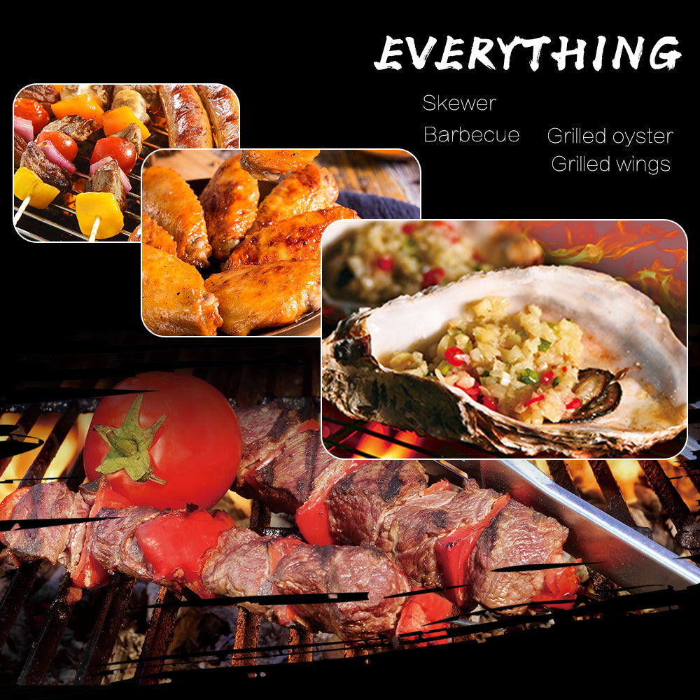 Faltbarer Edelstahl Kohlegrill Tragbar Leicht 1,2 Kg - Hobbyfy