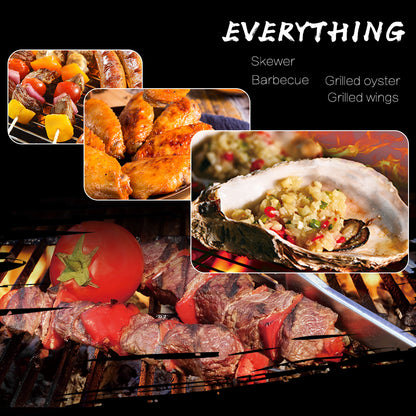 Faltbarer Edelstahl Kohlegrill Tragbar Leicht 1,2 Kg - Hobbyfy