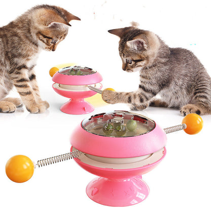 Rotierendes Katzenspielzeug Mit Katzenminze Interaktiv - Hobbyfy