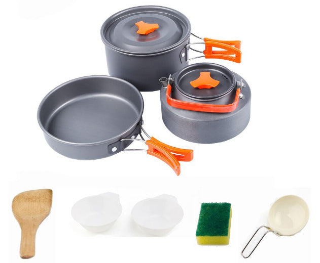 Outdoor Kochset Leichtes Aluminium Für Camping - Hobbyfy