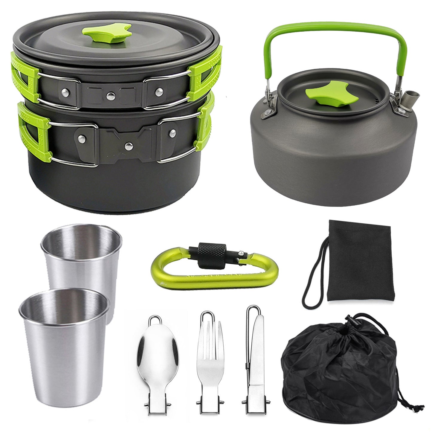 Outdoor Kochset Leichtes Aluminium Für Camping - Hobbyfy