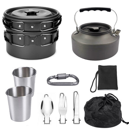 Outdoor Kochset Leichtes Aluminium Für Camping - Hobbyfy