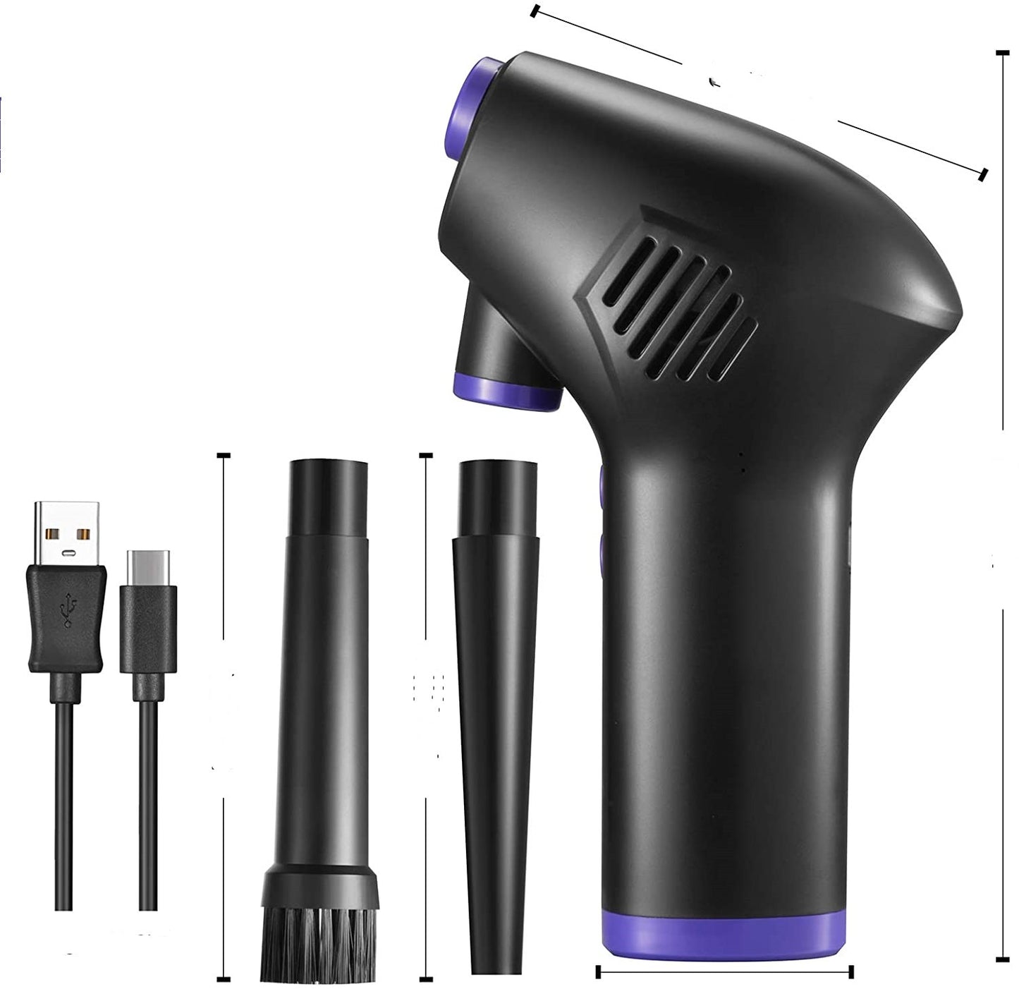 Kraftvoller Druckluftbläser Kabellos Für Tastaturen PCs Kameras und mehr - Hobbyfy