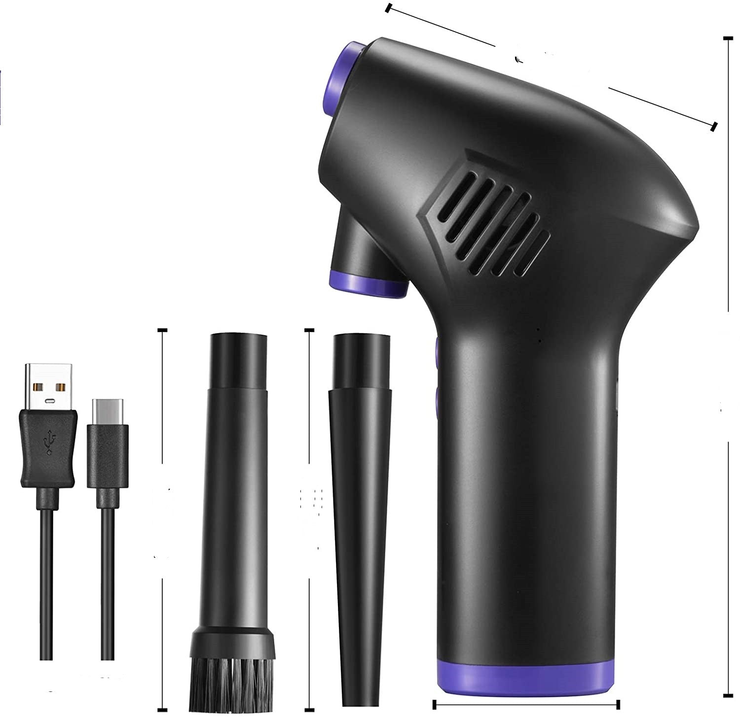 Kraftvoller Druckluftbläser Kabellos Für Tastaturen PCs Kameras und mehr - Hobbyfy