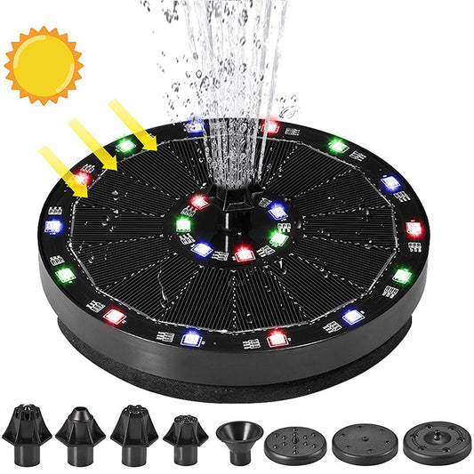 Schwimmende Poolfontäne Mit Farbigen LEDs Und Batterie - Hobbyfy