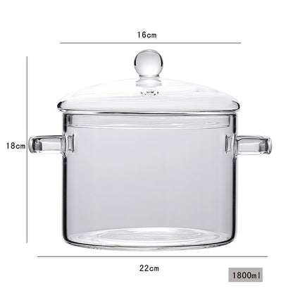Transparenter Mini Suppentopf Aus Borosilikatglas - Hobbyfy