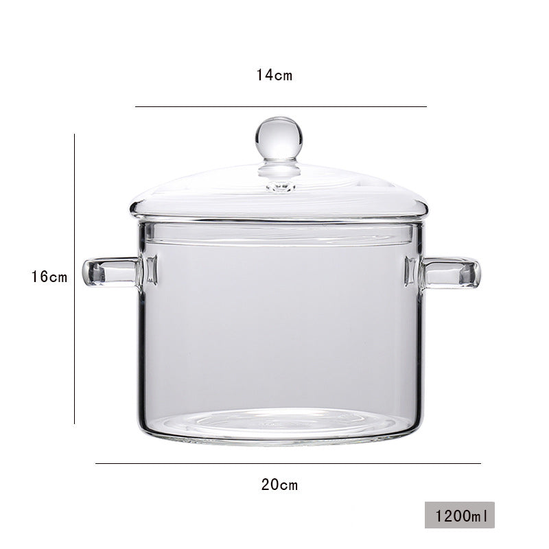 Transparenter Mini Suppentopf Aus Borosilikatglas - Hobbyfy