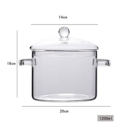 Transparenter Mini Suppentopf Aus Borosilikatglas - Hobbyfy