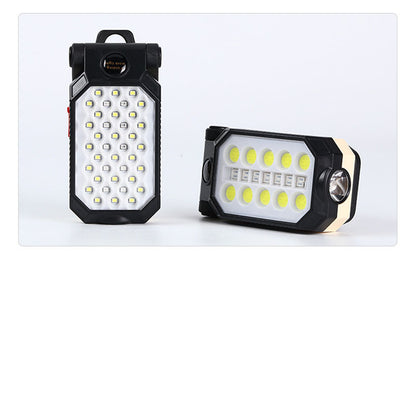 LumoPro Faltbare USB COB Arbeitsleuchte Mit Magnetbasis Und Energiesanzeige Für Camping Und Notfälle - Hobbyfy