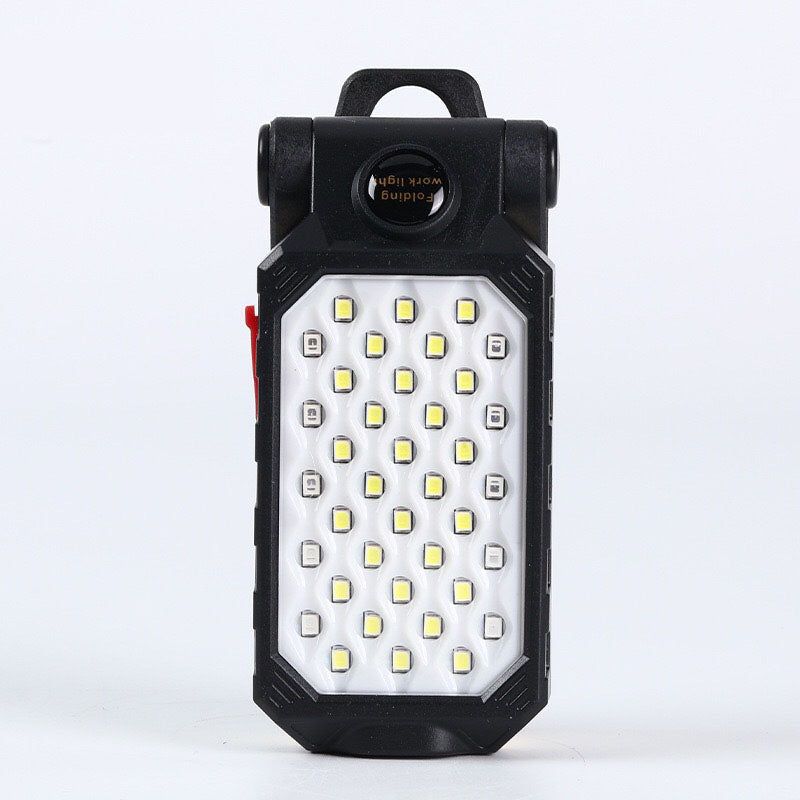 LumoPro Faltbare USB COB Arbeitsleuchte Mit Magnetbasis Und Energiesanzeige Für Camping Und Notfälle - Hobbyfy