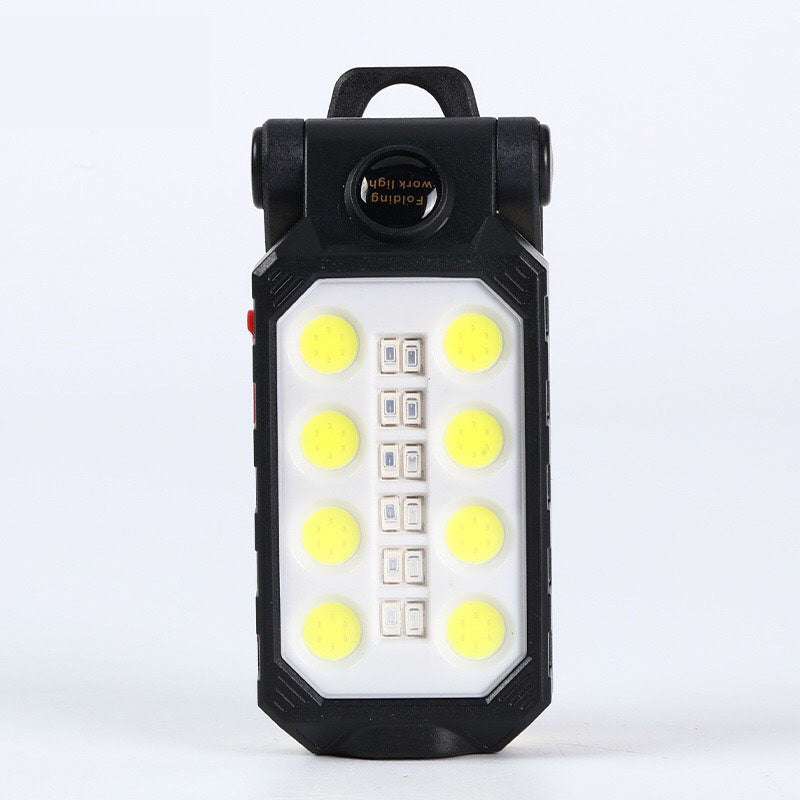 LumoPro Faltbare USB COB Arbeitsleuchte Mit Magnetbasis Und Energiesanzeige Für Camping Und Notfälle - Hobbyfy