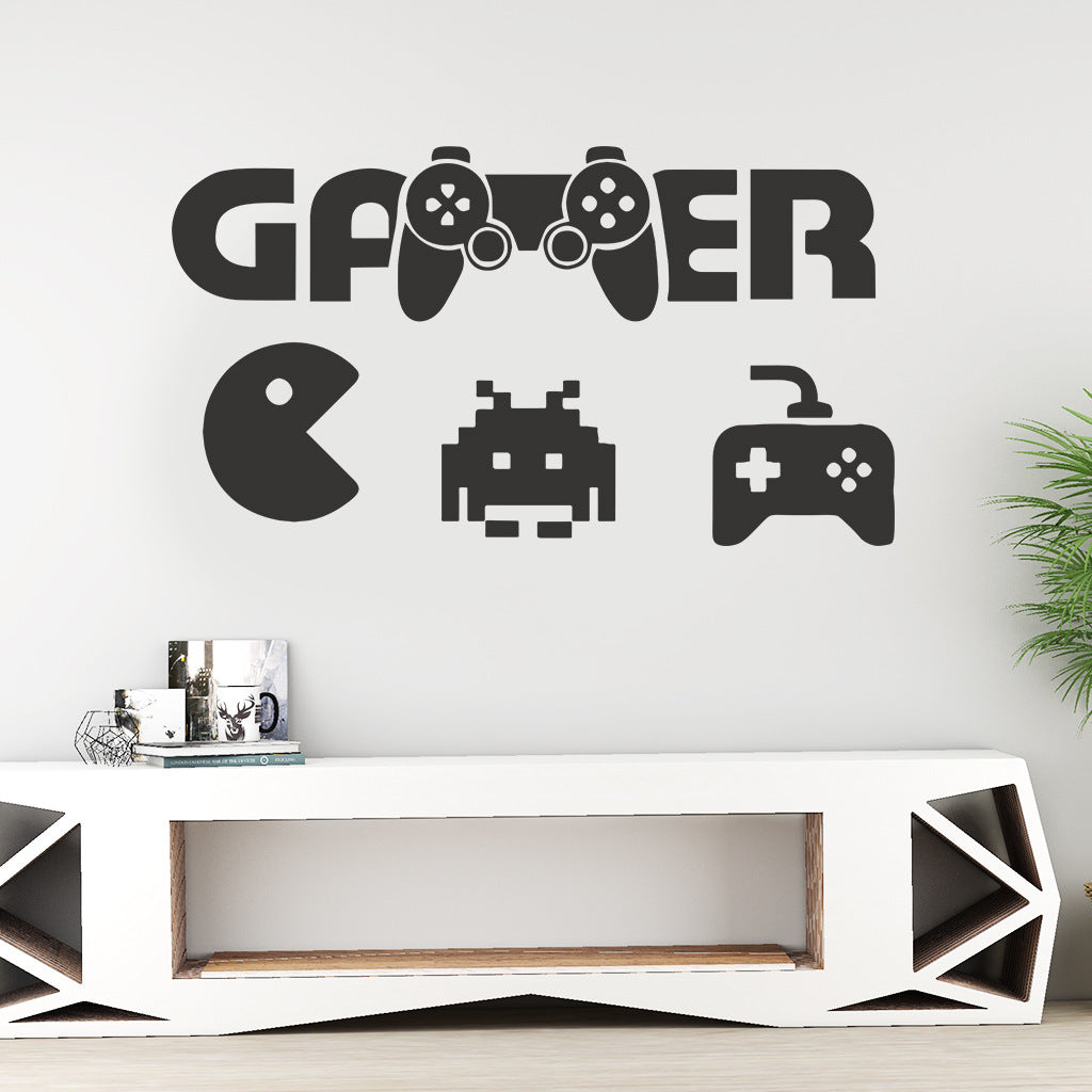 Eating Game Wandaufkleber 56 x 31 cm PVC Gedrucktes Design Für Gamer - Hobbyfy