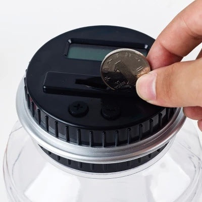 Elektronische Spardose Mit Zählwerk Und Transparentem LCD - Hobbyfy