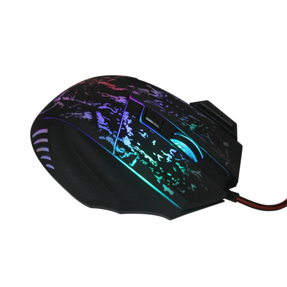 NebulaTech Transparente Gaming Maus Mit Leuchtender Akzentfunktion - Hobbyfy