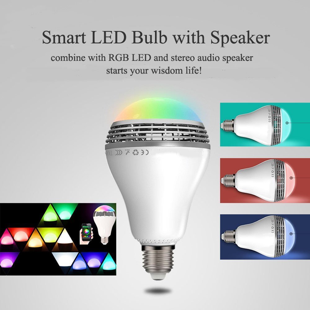 Creative Home LED Smart Bluetooth E27 Birne Lautsprecher RGBW Licht - Hobbyfy