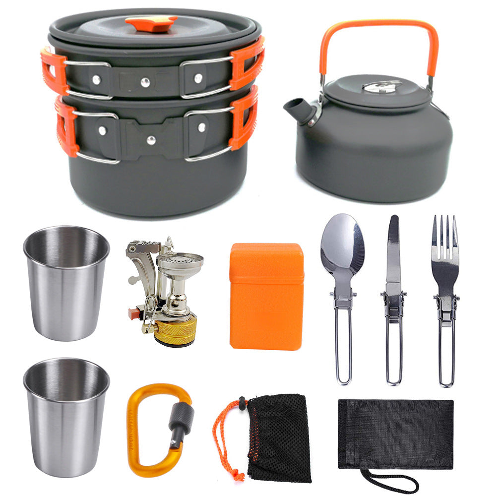 Hartanodisiertes Aluminium Kochset Für 2 Bis 3 Personen - Hobbyfy