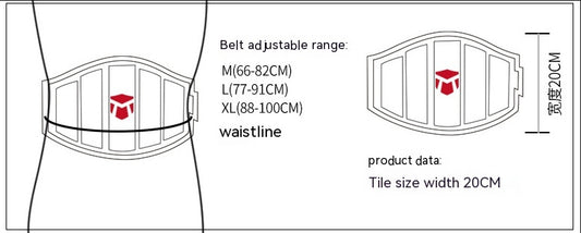Deep Squat Trainingsgürtel Taillenstütze Stabiler Halt Größen M L XL