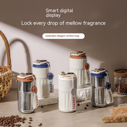 Digitale Thermosflasche 450ml Edelstahl Temperaturanzeige - Hobbyfy