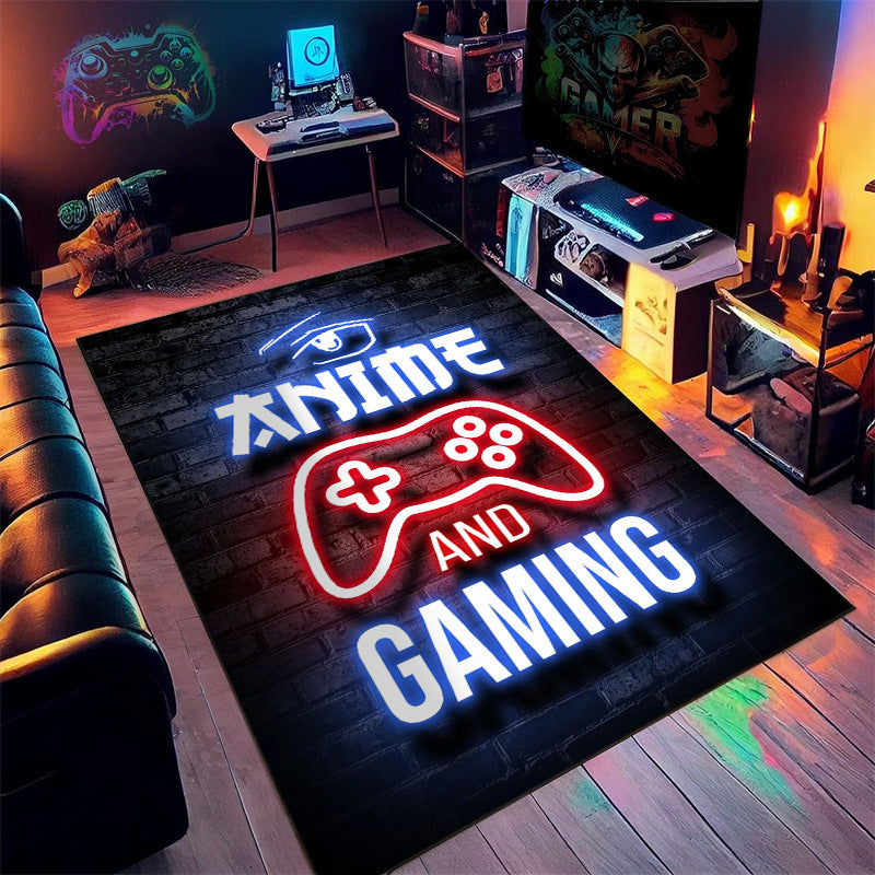 NeonLux Premium Polyesterfaser Gaming Teppich Quadrat Sternenhimmel - Hobbyfy