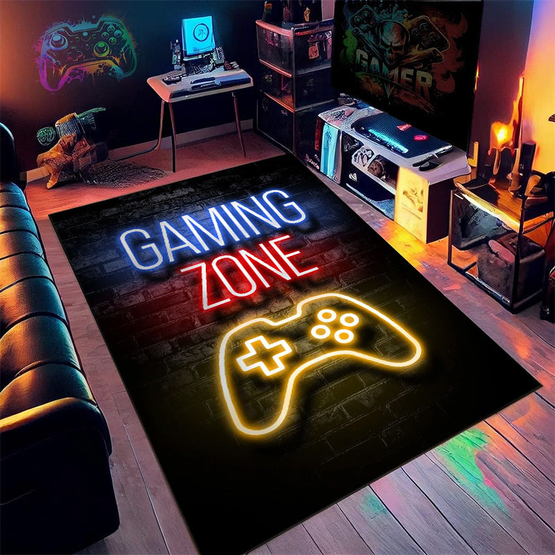 NeonLux Premium Polyesterfaser Gaming Teppich Quadrat Sternenhimmel - Hobbyfy
