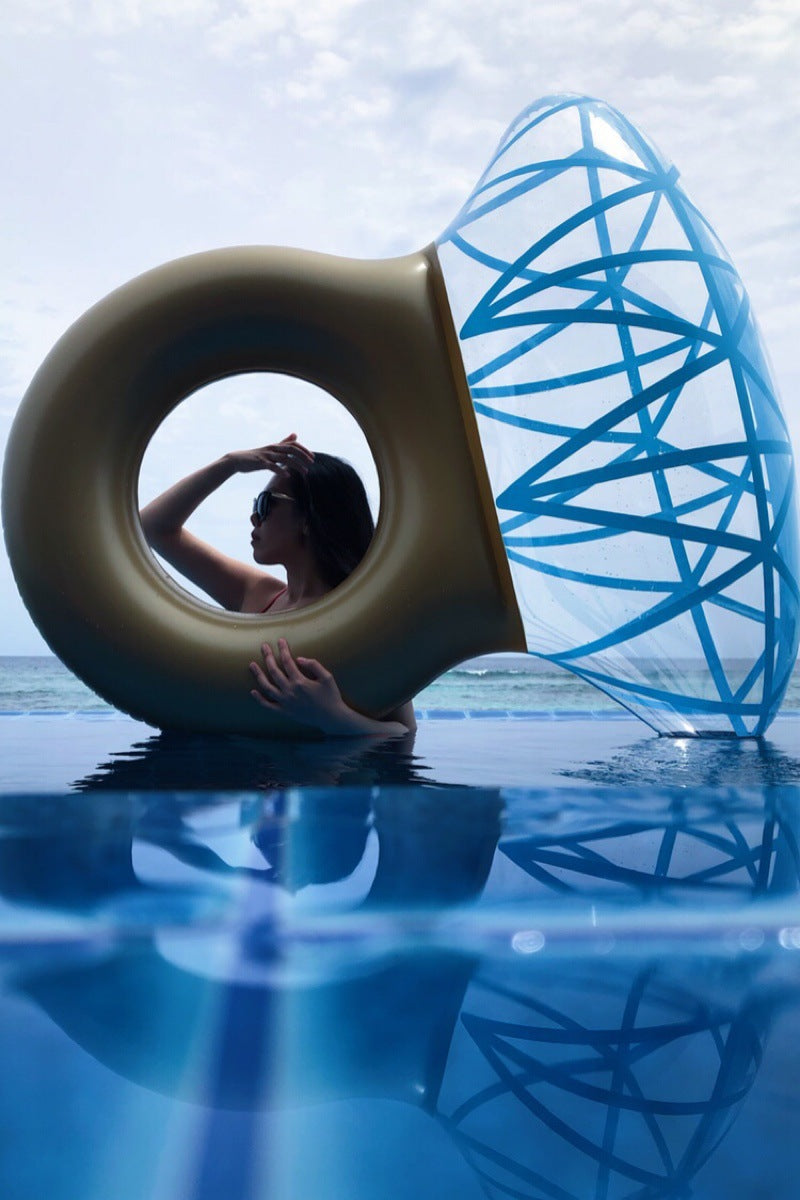 Aufblasbarer Diamant-Schwimmring Aus PVC Für Erwachsene - Hobbyfy