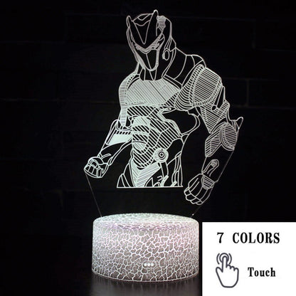 AcrylGlow 3D LED Nachtlicht Gaming Lampe Mit 7 Farben Stimmungslicht - Hobbyfy