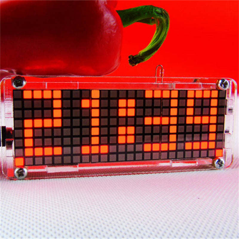 DIY LED Punktmatrix Wecker Bausatz Mit Temperaturanzeige