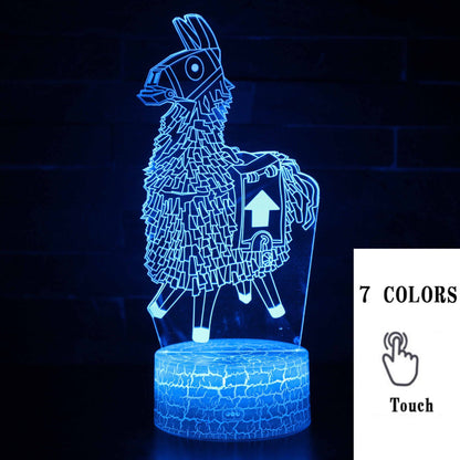 AcrylGlow 3D LED Nachtlicht Gaming Lampe Mit 7 Farben Stimmungslicht - Hobbyfy