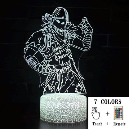 AcrylGlow 3D LED Nachtlicht Gaming Lampe Mit 7 Farben Stimmungslicht - Hobbyfy