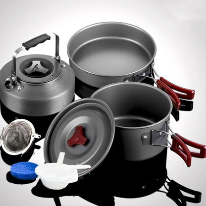 Hartaluminium Kochtopf Set Drei Teile Zwei Töpfe Und Bratpfanne - Hobbyfy