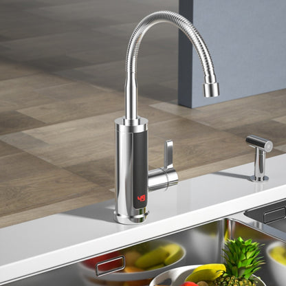 Instant-Heißwasserhahn Mit 5 Sek Heizzeit Silber 360 Grad Drehbrause - Hobbyfy