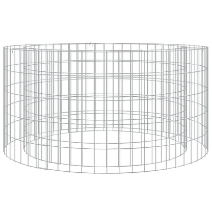Gabion Feuerstelle Durchmesser 100 Zentimeter Verzinktes Eisen - Hobbyfy