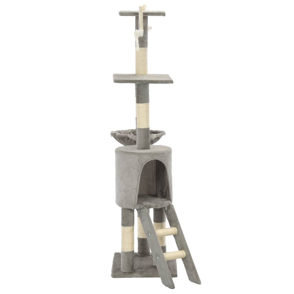 Katzen Kratzbaum 138 cm Mit Sisalpfosten Und Spielplattform - Hobbyfy