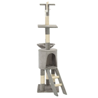 Katzen Kratzbaum 138 cm Mit Sisalpfosten Und Spielplattform - Hobbyfy