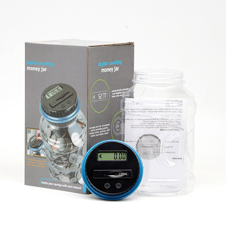 Elektronische Spardose Mit Zählwerk Und Transparentem LCD - Hobbyfy