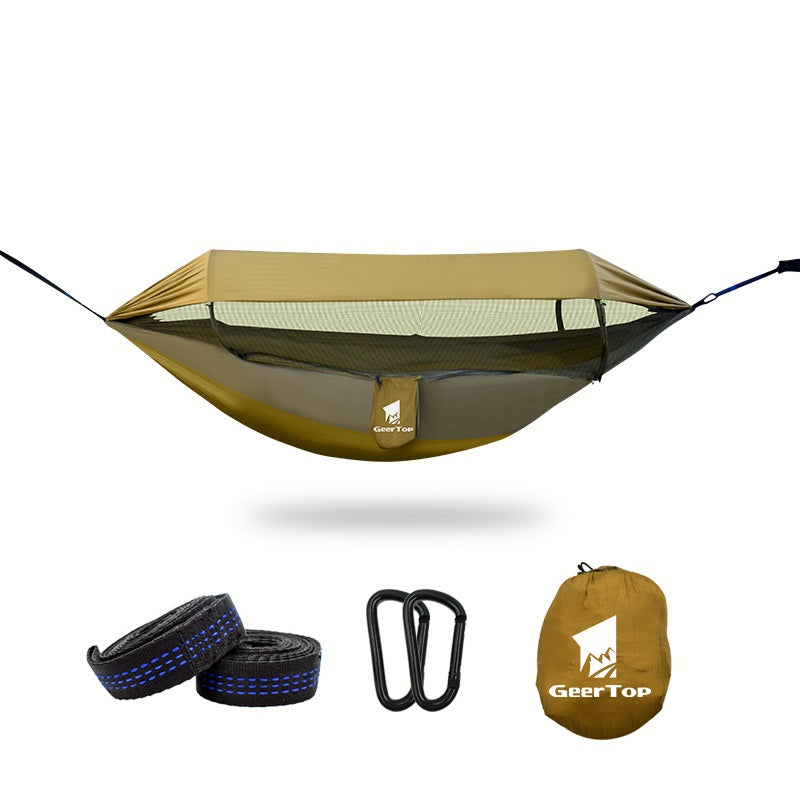 Outdoor Hängematte Dickes Moskitonetz 70D Nylon Militärgrün - Hobbyfy