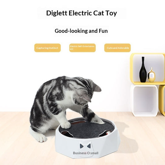 Kleine Plüschmaus Katzenspielzeug Drehteller Automatisch Leise - Hobbyfy