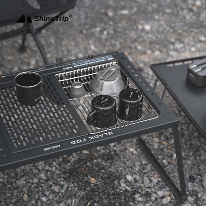 Fireback Outdoor Multifunktionstisch aus Kohlenstoffstahl - Hobbyfy