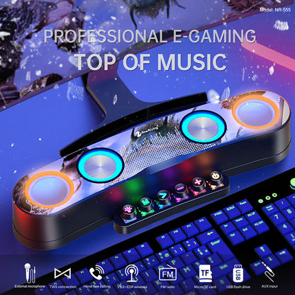 Colorful Desktop Gaming Bluetooth Speaker Mit LED Kompakte Klanglösung - Hobbyfy