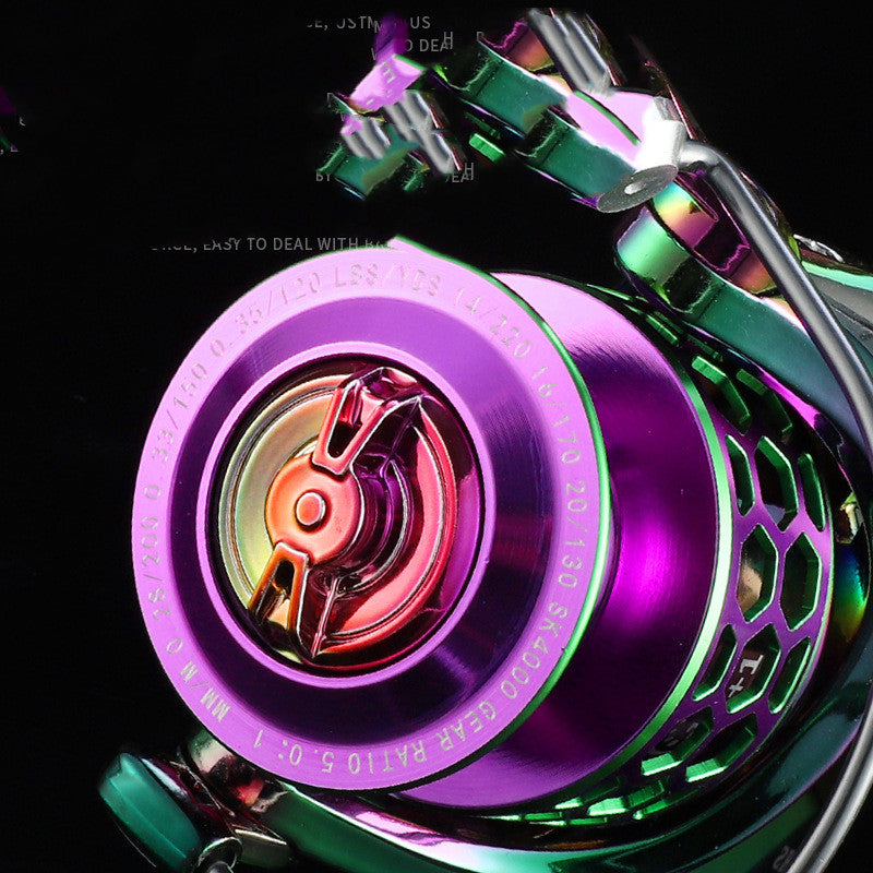 Colorful Spinnrolle Mit Waben-Design - Hobbyfy