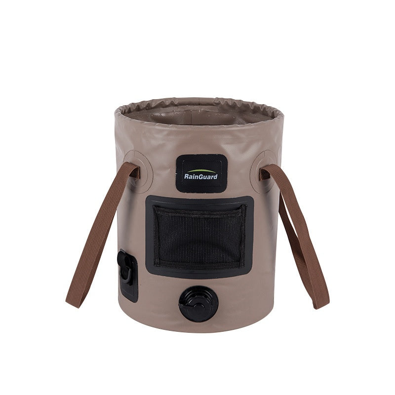 Faltbarer 25L Angler Eimer Mit Netzfach Beutelfach - Hobbyfy