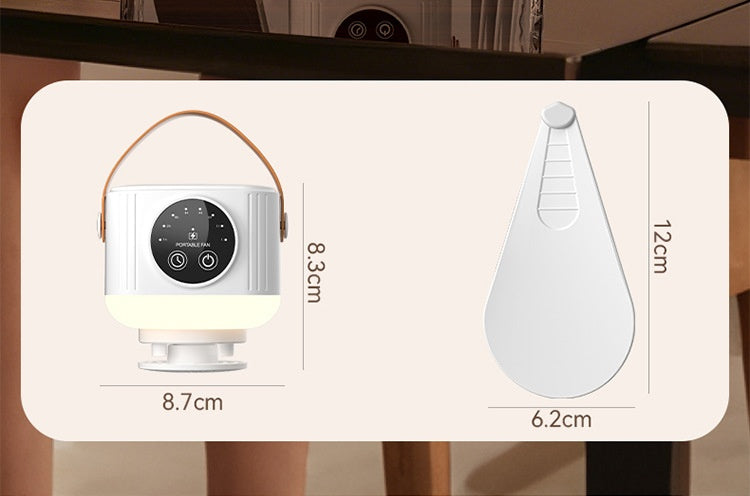 Wiederaufladbarer Ventilator Mit Licht und Kühlung - Hobbyfy