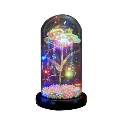 Ewige Rose In Glasflasche Mit Glaskuppel Hochzeitsdeko - Hobbyfy