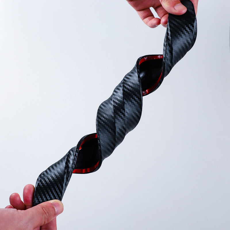 AutoGuard Stoßfänger Schutzstreifen PVC Karbonfaser Optik 40,5 cm