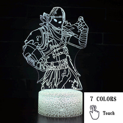 AcrylGlow 3D LED Nachtlicht Gaming Lampe Mit 7 Farben Stimmungslicht - Hobbyfy